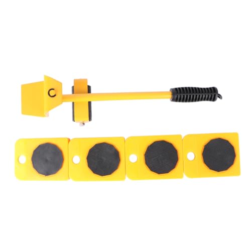 Gadpiparty transportador de Objetos Pesados Control Deslizante Transportadores de Cosas Pesadas con Ruedas Levantador de Muebles de Servicio Pesado Ruedas para Muebles Yellow