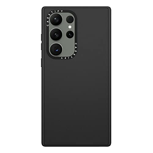 Coque Samsung S23 Ultra Casetify Impact antichoc en noir mat pour une protection quotidienne