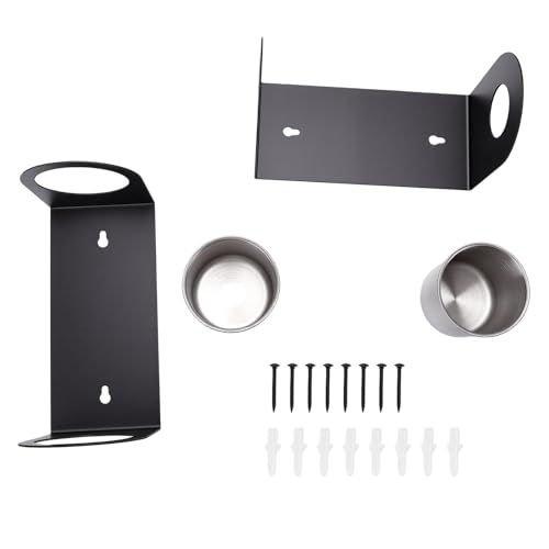 Organisateur d'entonnoir durable pour garage et support mural en fer noir