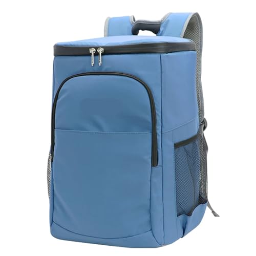 Bolsa Termica Mochila térmica impermeable con aislamiento, bolsa térmica grande y suave for alimentos, bolsa isotérmica a prueba de fugas for acampar(Blue)