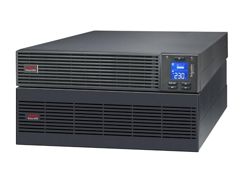 APC Easy UPS On Line SRV Onduleur rack montable CA 230 V 5000 Watt 5000 VA 9 Ah USB RS 232 connecteurs de sortie : 1 5U RAL 7010 avec Kit de rail - vue 3