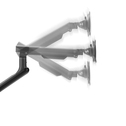 One For All Universal-Doppelmonitorarm für 13-35 Zoll–VESA 75/100 mm – Höhenverstellung – Neigen(80°), Schwenken(180°) und Drehen(360°) – Max. Gewicht – 9 kg pro Bildschirm – Schwarz (DM7210)