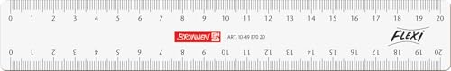 Brunnen Lineal Büro Schule Flexilineal 20 cm glasklar VE10