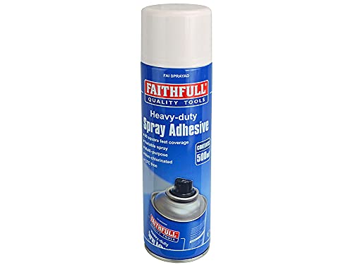 Faithfull FAISPRAYAD Spray Adhesive 500ml (Non-Chlorinated)