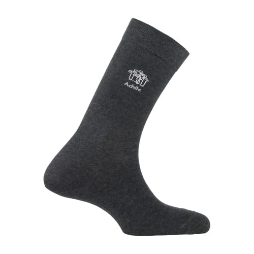 ACHILE - Mi-chaussettes Gentlemen en coton - couleur - Anthracite - Pointure - 39-46
