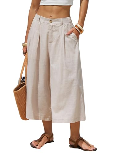 Linen Capri Pants