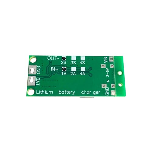 Image of ROBOWAY 4Pcs 2S 1A Polymer Lithium Ion Charger Type-C | 8.4V 18650 Battery Charging Module | USB-C Input, Boost Converter, LED Indicator, Overcharge Protection (Pack of 4)