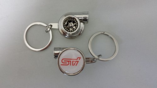 Spinning Turbo Keychain with Subaru Sti Logo