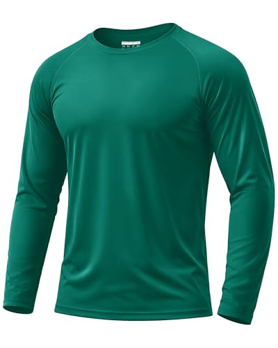 Image of Boladeci Men's UPF 50+ Sun Protection UV SPF Shirts Long Sleeve Lightweight Quick Dry Swim T-Shirts Rash Guard