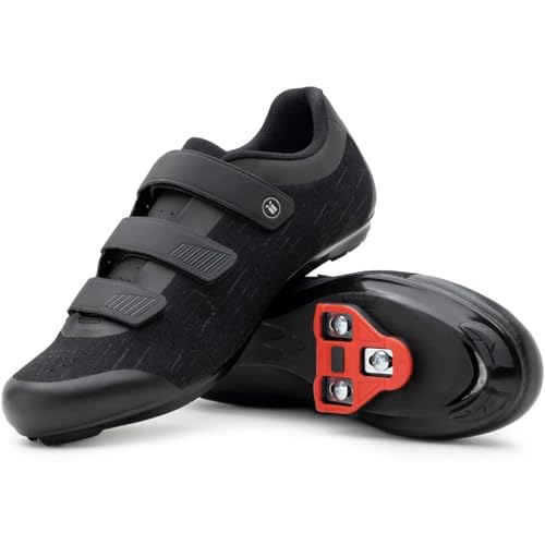Tommaso Strada 100 Ready-to-Ride Mens Peloton Cycle Shoes—Road Bicycles & Indoor Cycling Shoes for Bikes with Delta Cleats—Explore Mens Bike Accessories—3 Hook & Loop—Size 11US—45EU