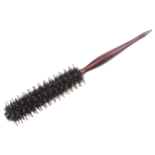 VALICLUD Cepillo de Pelo de Cerdas de Jabalí con Mango de Cepillo Desenredante y Masajeador para Cabello Seco y Mojado para Peluquería y Uso Doméstico Compacto y Duradero