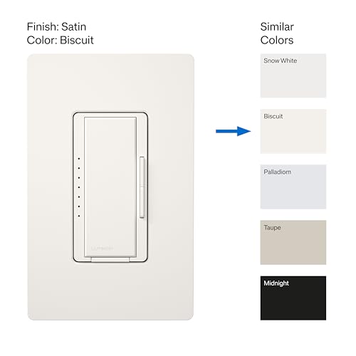 Lutron Maestro LED+ Dimmer Switch for Dimmable LED, Halogen and Incandescent Bulbs, 150W/Single-Pole or Multi-Location, MACL-153M-BI, Biscuit by Lutron - Image 3