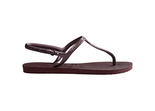 Chinelo, Havaianas, Twist, Feminino, Vinho De Uva, 35/36
