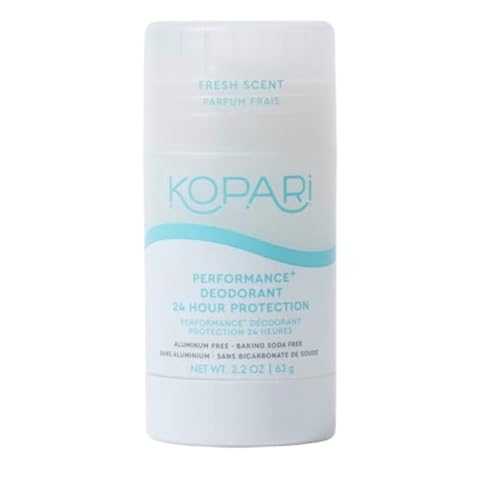 Kopari Performance Plus Aluminum-Free Deodorant, Sport Deodorant for 24 Hour Odor Protection, Non...