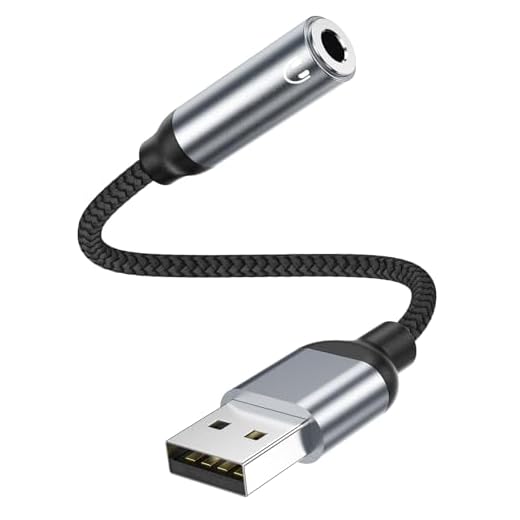 USB auf 3,5 mm Klinke Aux Adapter, Externe USB A Soundkarte auf 3,5 mm Audio Stereo Konverter Adapter für Kopfhörer, PC Rot, Laptop, Desktop, PS4, Lautsprecher oder 4 Pole TRRS Mikrofon, Headset