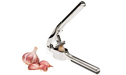 Espremedor de Alho Inox Euro Vermelho/Prata