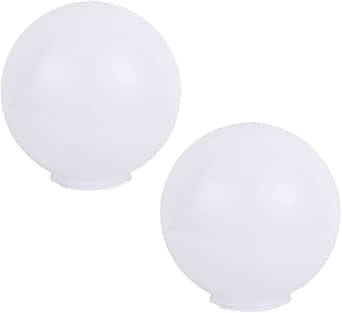 HOMSFOU Gezaaid wereldbol Lampenkap Ronde Lampenkap Amber Glazen Bal Cover Lampbescherming Voor E27 Hanglamp Kroonluchter Wandlamp