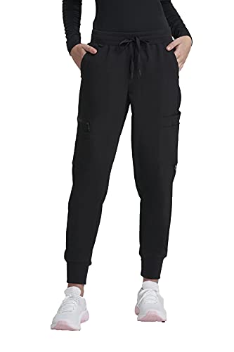 Care+Wear 12-Pocket Jogger Scrub Pants for Women – Moisture Wicking, Ultra-Soft, Wrinkle-Resistant Medical Scrub Pants with a Modern Fit (Small, Black)