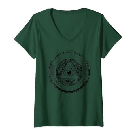 Womens ILLUMINATI V-Neck T-Shirt Cover