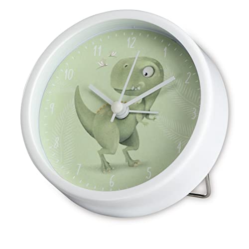 Hama Kinderwecker „Happy Dino“ ohne Ticken (Kinderuhr mit...