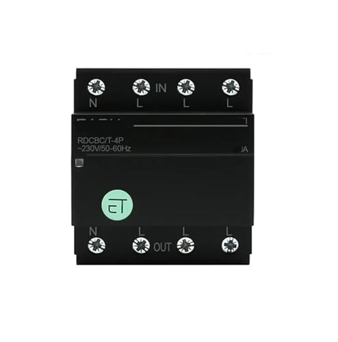 Minuterie disjoncteur intelligent 50A RDCBC/T-4P triphasé avec relais