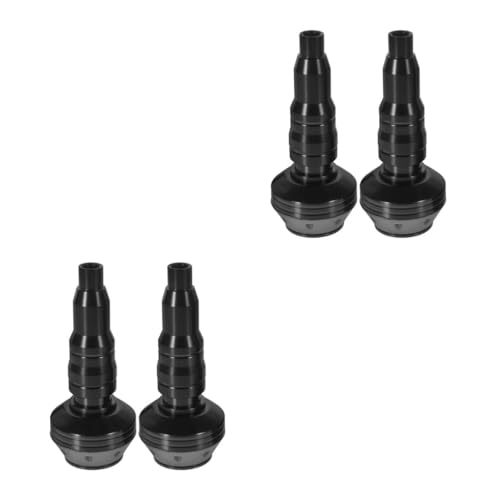 MUCKLILY 2 Juegos Barra Anticaida Accesorios para De Cross Protector Soporte De Rueda Bloquear Motocicleta Scooter Chocar Calzo De Rueda Black Aleación De Aluminio 2 Piezas * 2