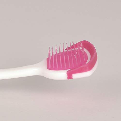 Orabrush Tongue Scraper, Tongue Cleaner Helps Fight Bad Breath, 2 Tongue Scrapers (Pink) - Thumbnail 2