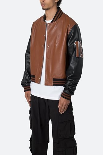 mnml Men's Pu Varsity Jacket2