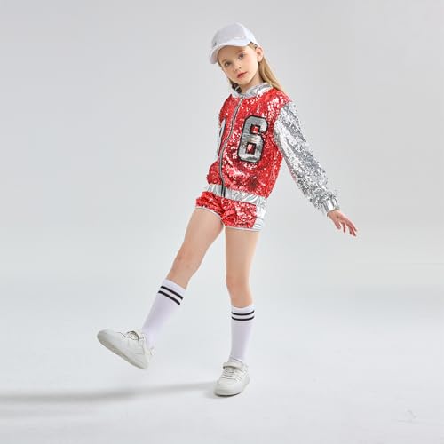 Robe de danse moderne fille confortable qui brille sur scène