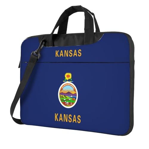 Maletín de computadora de 15.6 pulgadas ideal para viajes y universidad de Kansas