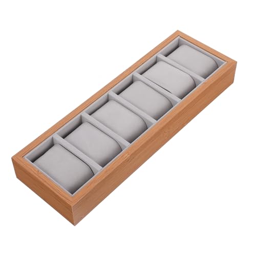 Organisateur bois pour montre et boîte rangement bijoux rembourrée