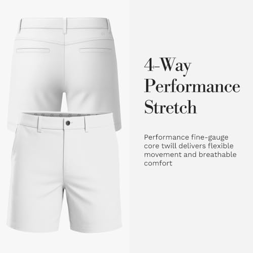Image of Cole Haan Zero Grand Men's Shorts - Modern Flat-Front Design with 4-Way Stretch, Stain-Resistant Twill & Adaptive Waistband
