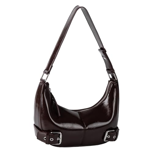 Sac à bandoulière femme cuir PU grand espace voyage et shopping