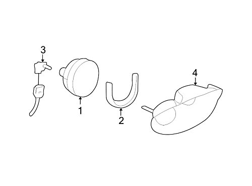 Ford 2M5Z-15200-AB - LAMP ASY - FOG - FRO