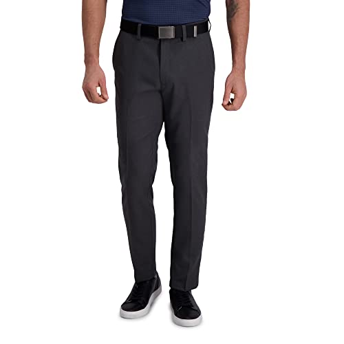 Haggar Men's Slim Fit Cool Right Casual Dress Pant Dark Grey - image 1