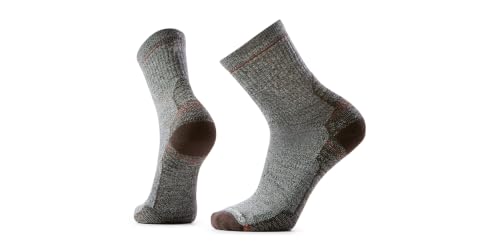 Smartwool Herren Hike Light Cushion Mid Crew Socken, Ash-Charcoal, Medium