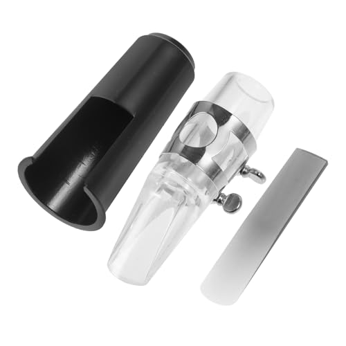 COSMEVIVI Saxophone Mouthpiece Saxophone Cap Sax Reed Sax Ligature Woodwind Instrument Accessories