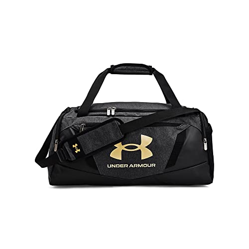 Under Armour Unisex Undeniable 5.0 Small Duffle Bag - Black Medium Heather / Black / Metallic Gold - Small