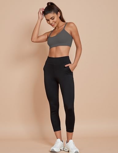 Image of Buauty Sports Bra for Women, U Neck Adjustable Spaghetti Strap Workout Bra with Removable Cups for Yoga Pilates Gym