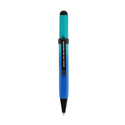 Legami - Mini Stylo Tactile, 0,8 diamètre x Hauteur 9,6 cm, Stylo à Bille, Encre Noire, diamètre de Pointe 1,0 mm, Stylo avec Gomme pour Taper sur Chaque...