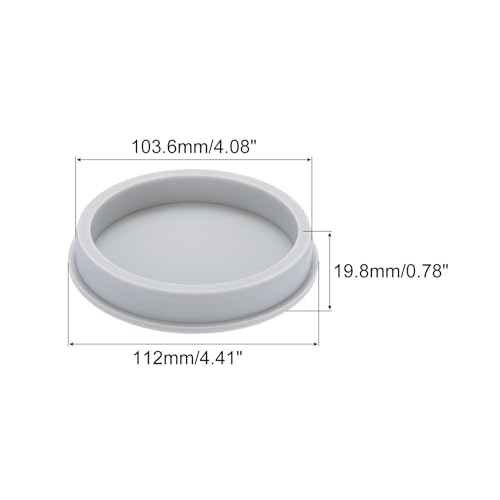 Image of MECCANIXITY High Temp Silicone Plug Mount Dia 103.6mm /4.08 Inch T Shaped Rubber Stopper Hole Plugs for Powder Coating Plating Waterproof Sealing Plugs Grey Pack of 1(OD 112mm /4.41 Inch)