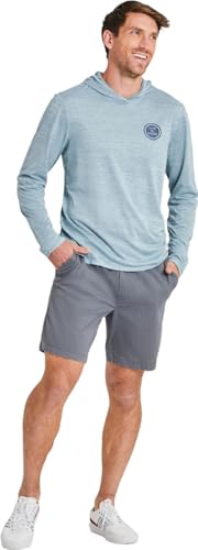 Life is Good Men's Clean Fish More Bass Long Sleeve Sun Crusher Hoodie, Smoky Blue, X-Large4