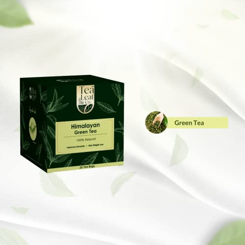 Image of Tea Leaf & Co. Himalayan Green Tea Refreshing Mountain Fresh Flavour Immunity Boost Made in India 25 Tea Bags Pack of 1