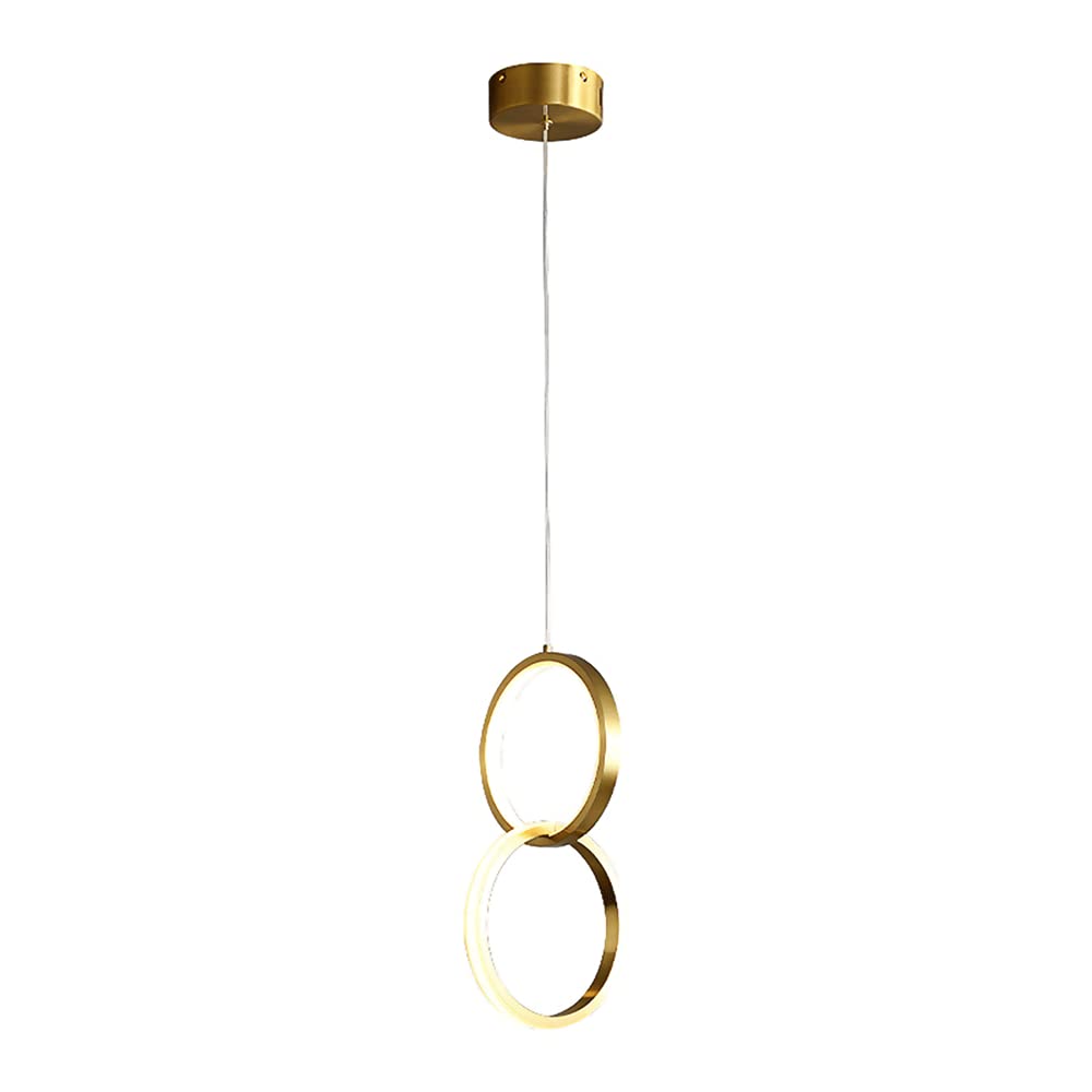 Luz colgante de cobre de 17W con pantalla de silicona y acabados metálicos de alta decoración