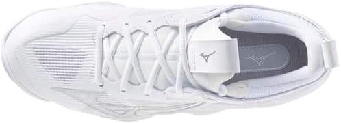 Mizuno Wave Momentum 3 Women's Volleyball Shoe, White-Silver, 8 Review | Image 3