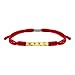 LAMIBEE 14K Gold Plated, Red Copper Lucky String Bracelet, Surfer String Protection Bracelet, Buddhism Handmade Knot Lucky Rope Bracelet Friendship and Couple Bracelet (Red Copper)