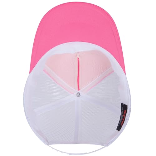 Image of OTTO Polyester Foam Front 5 Panel High Crown Mesh Back Trucker Hats in 97, Bulk, Wholesale
