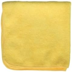 Detailer's 16""x16"" Yellow Microfiber Cloth, Bag of 12 Tools Equipment Hand Tools