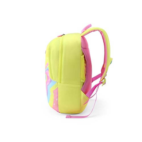 Image of American Tourister Swiddle 4.0Bp Buterfly Ylw, Kids Activity Backpack, Age 4-6 Years, 2 Full Compartments