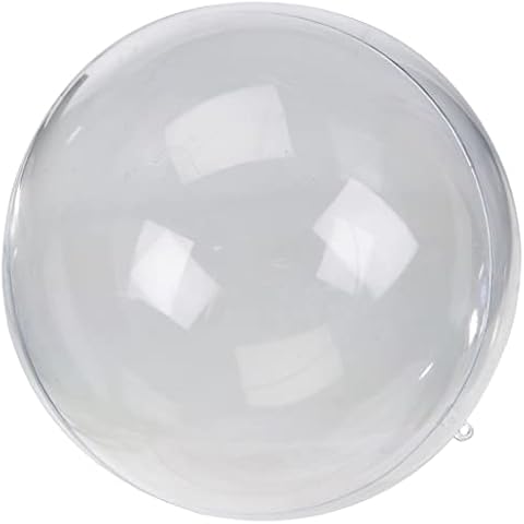 Rayher Clear Fillable Plastic Ball for Seasonal Crafts, Transparent Hanging Ball, Two-Part Bauble for Crafting and Decoration, diameter 20cm, 3945737 Cover